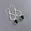 Chrome Diopside Gemstone 925 Sterling Silver Jewelry Handcrafted Earrings 1.90" EE-19-2