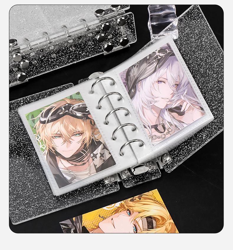 Acrylic A7 Ring Binder Photo Album for Idol Photocard Storage