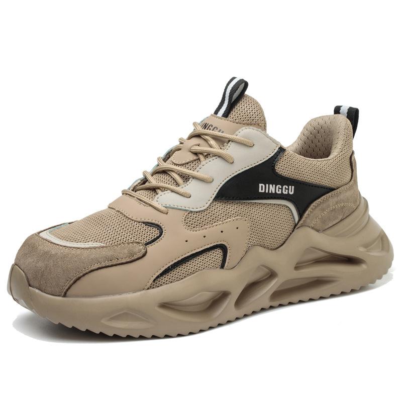 

Легкая рабочая обувь для страхования труда, мужская, противоударная и противопрокольная, стальная, тканая рабочая обувь для полетов с мешком на голове, защитная обувь 37