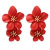 Korean Vintage Boho Big Flower Drop Earrings Drop Earrings For Woman Summer Beach Vacation Accessory Party Jewelry Gifts