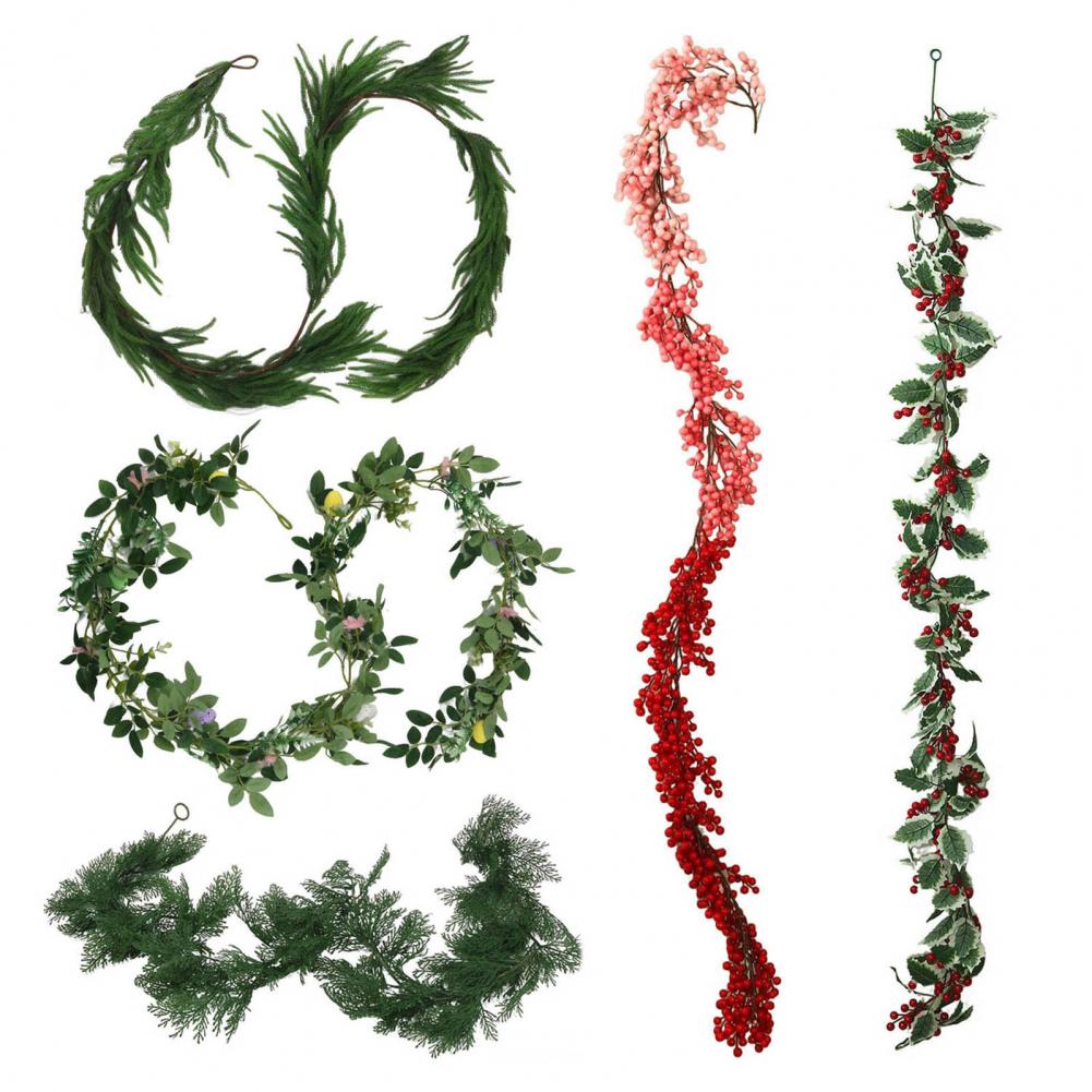 Christmas Garland for Indoor Use Easy Maintenance Artificial Garland Festive Christmas Garland with Berries Norfolk for Indoor