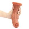 Großer doppelschichtiger Dildo aus Flüssigsilikon mit Kieselgel, strukturierten Adern und doppelter Dichte für lebensechte Empfindungen – wasserdichtes Design