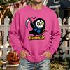 Men's Halloween Printed Long Sleeve T-Shirt Unisex Crewneck Casual Sports Top