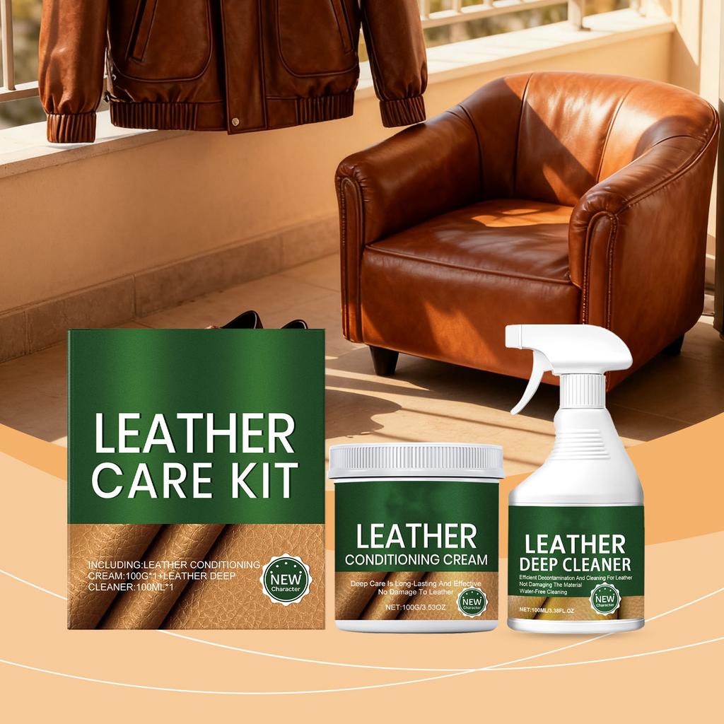 Leather Care Kit Daily Furniture, Household Leather, Leather Clothing, And Handbag Cleaning And Maintenance Kit 100ml