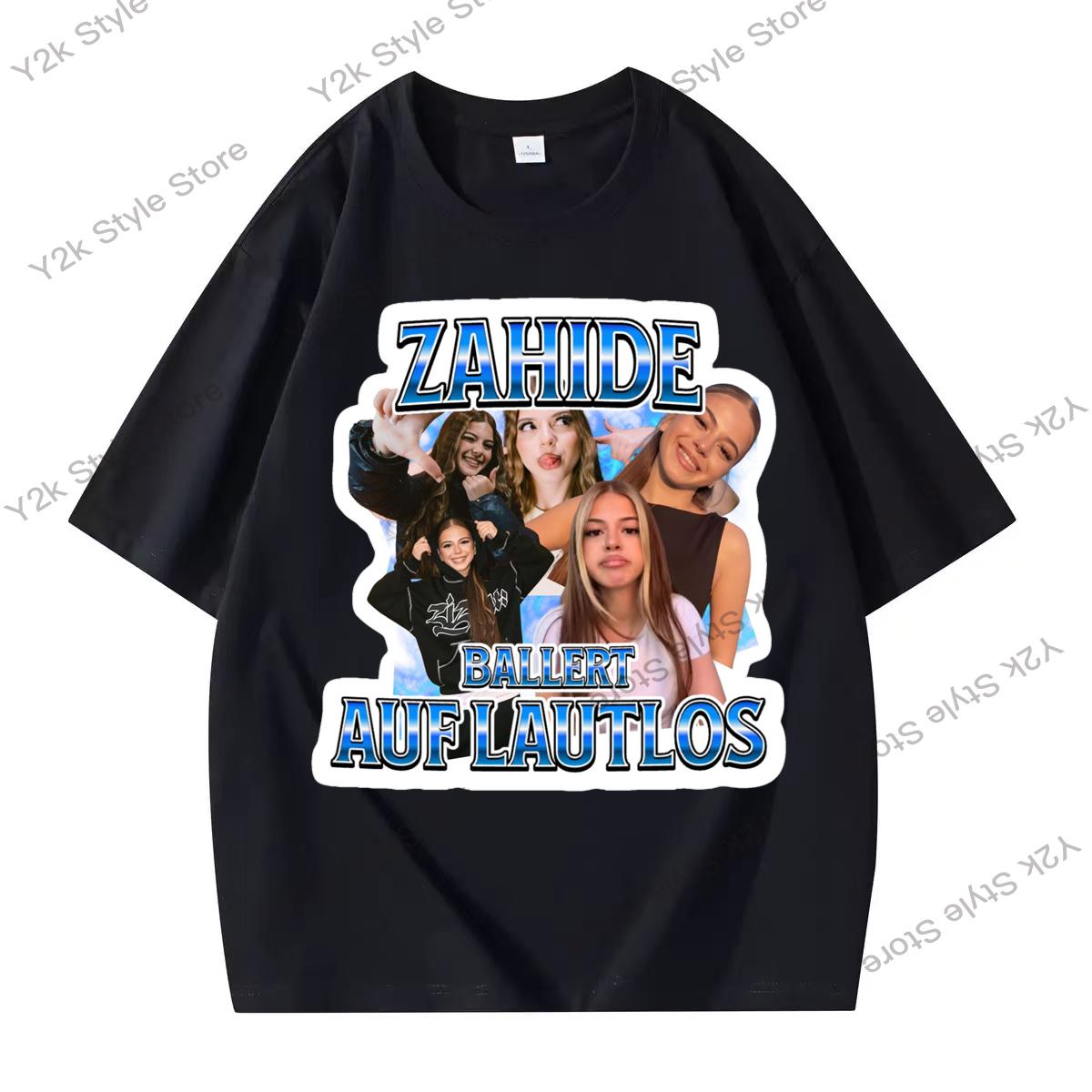 

Zahide Merch 100 Cotton T Shirt Women Unisex Summer Crewneck Short Sleeve Funny Tshirt Graphics Short Sleeve T Shirt Y2K Clothes S