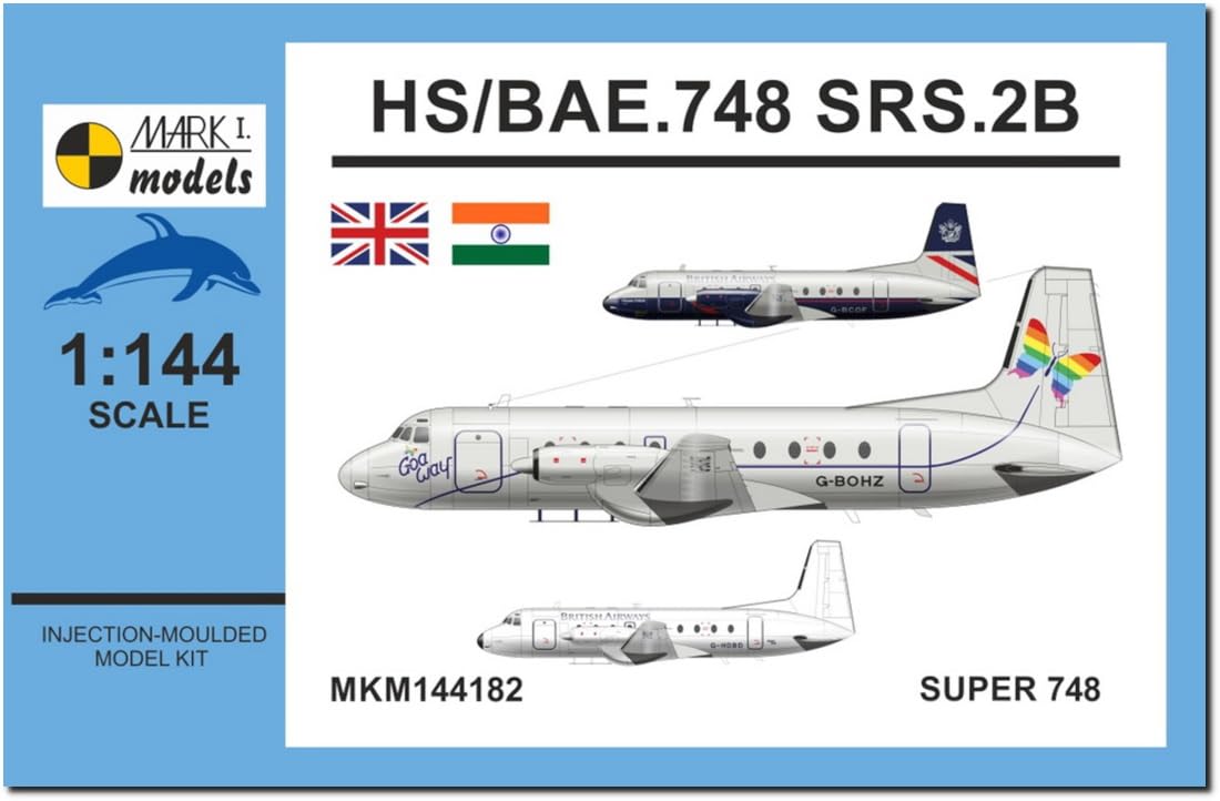 

Mark 1 Super 748 Plastic Model MKM144182 1/144 HS/Bae.748 SRS.2B (Airplane)