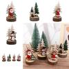 Wooden Craft Christmas Wooden Accessories Cute Xmas Tree Accessories  Table