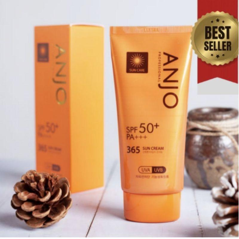 ANJO Professional 365 Daily Sunscreen SPF50+ PA+++ 70g – Lightweight UV Protection Cream for Smooth & Hydrated Skin