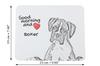 Boxer, German Boxer III - Mouse Pad with Print, Personalized Dog-themed Mouse Pad, Unique Gadget for an Office Worker by Art-Dog Brand
