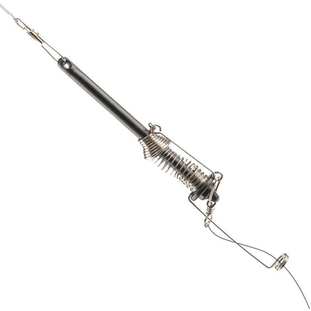 1pc Automatic Fishing Hook Trigger Stainless Steel Spring Fishhook Bait Catch Ejection Catapult Lazy Fishing Tackle
