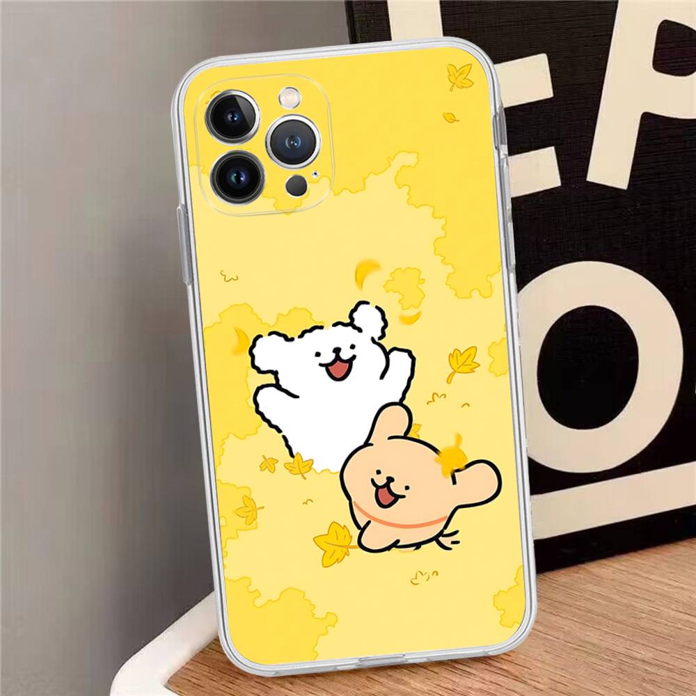 Line CARTOON P-PuppyS Phone Case For IPhone 16 15 14 11 12 13 Mini Pro XS Max Cover 6 7 8 Plus X Funda Shell