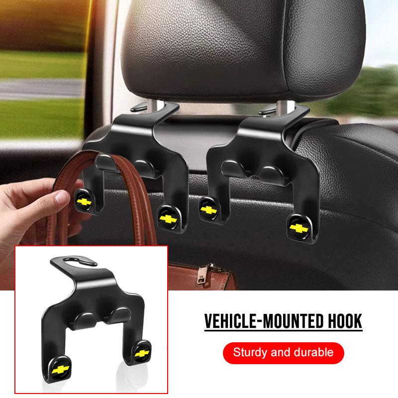 1/2Pcs Car Rear Seat Back Hook Headrest Hidden Holder Storage Hanger For Chevrolet Cruze Sail Onix Corsa Aveo Captiva Sonic Spark S10 Tracker Trax