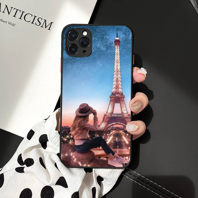 Romantische Paris Eiffelturm Telefon Fall für iPhone 11 12 13 mini pro XS MAX 8 7 6 6S Plus X 5S SE 2020 XR fall