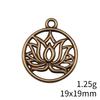Flower Bud Charms Mini Floral Pendant Alloy Metal Leaf Findings Elegant Plant Jewelry Making Supplies For