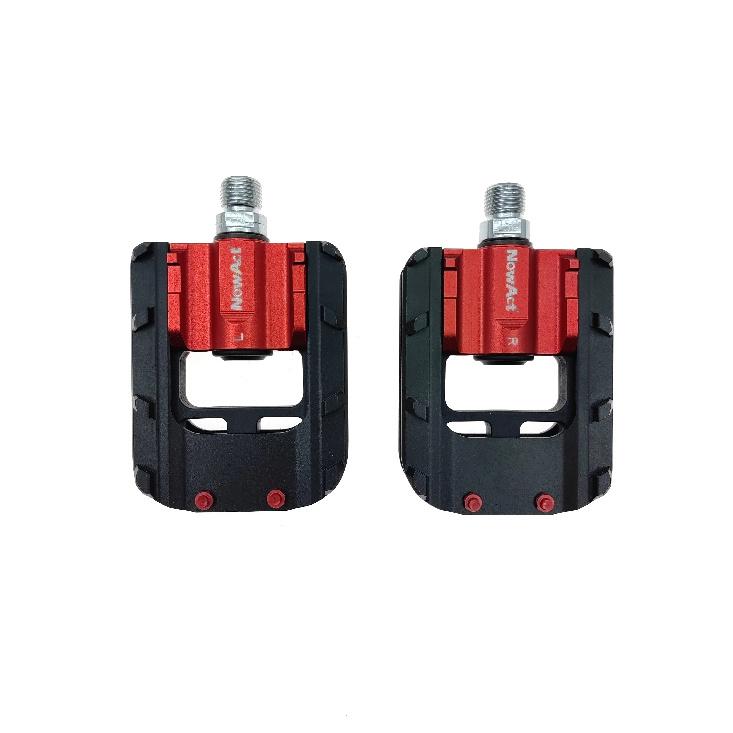 Folding Bike Pedals Foldable Pedal MTB Road Bike Road Bike Anti-Skid Reflective Sealed Bearing Cr-Mo Universal Pedals 9/16