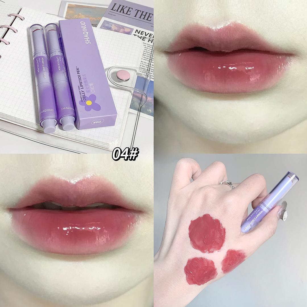 

Желеобразная помада, увлажняющая, зеркально-глянцевая, пухлые губы, отбеливающая стойкая помада для макияжа для женщин