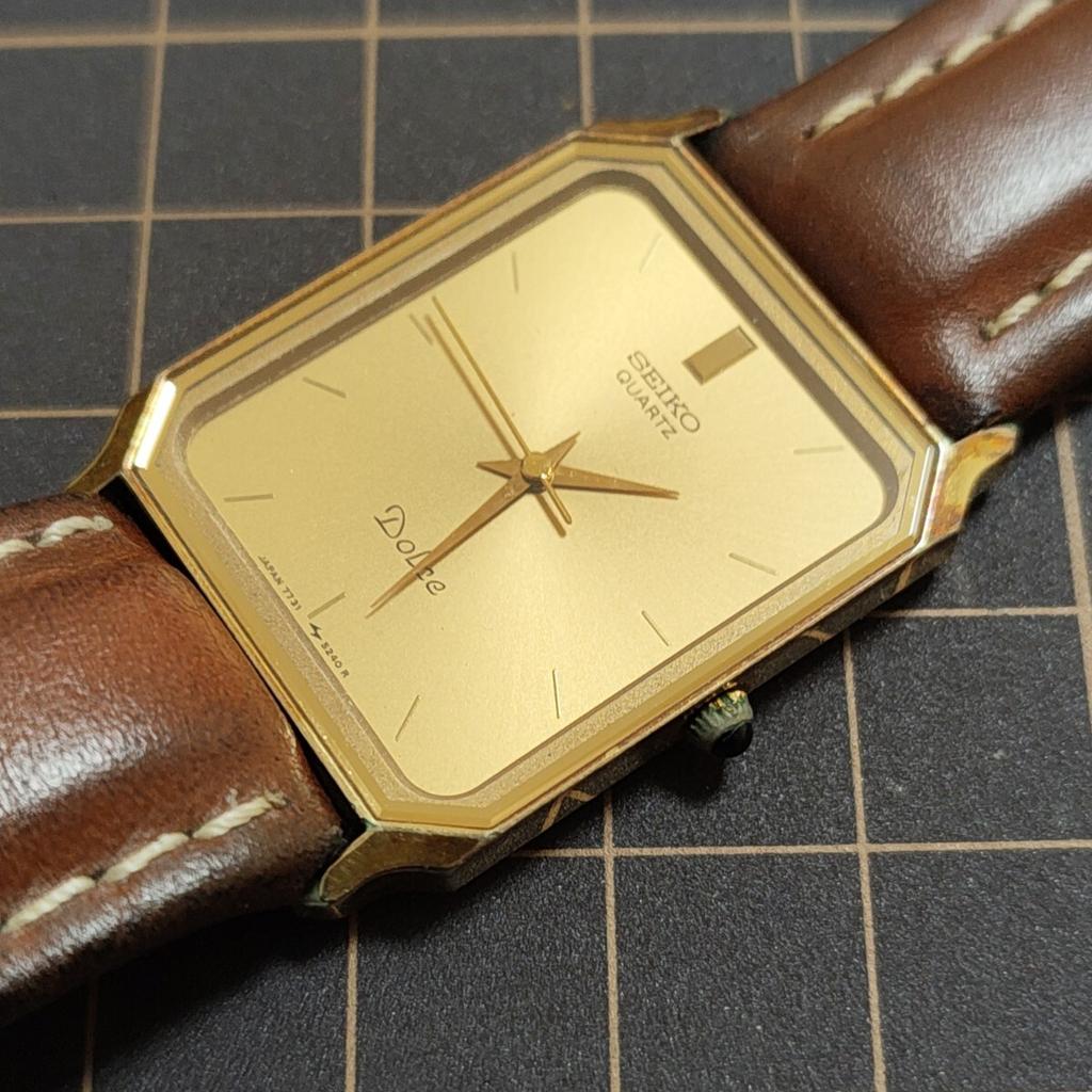 SEIKO Dolce Quartz Gold Model Watch Management K26 [Working Condition] [7731-5210] Dial [Operating Condition Good] Men's