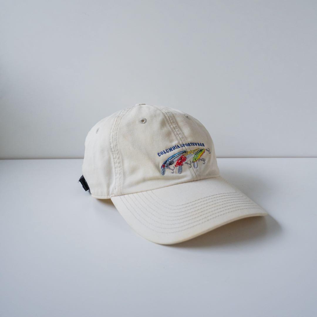 Used Columbia Cap Embroidery Beige