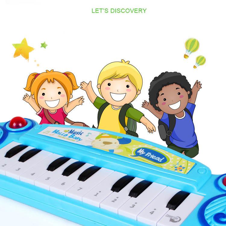 Children Mini Electronic Piano Puzzle Enlightenment Teaching Piano Musical Instrument Toy Cartoon Piano Can Be Played Kids Gift