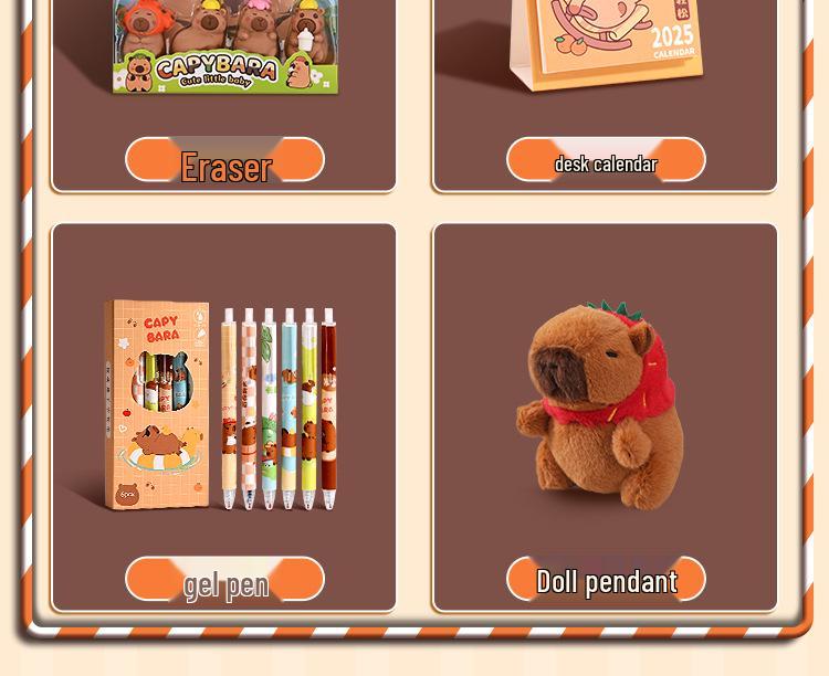 Capybara Stationery Gift Set: Student Reward & Souvenir Supplies