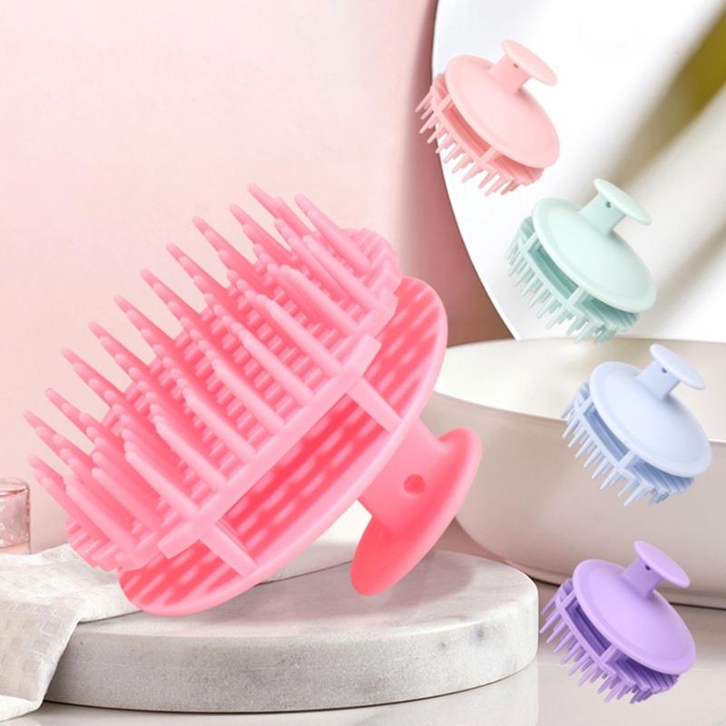 Scalp Massage Brush for Wet and Dry Hair Gentle Head Massage Brush Silicone Shampoo Hair Brush Shampoo Brush