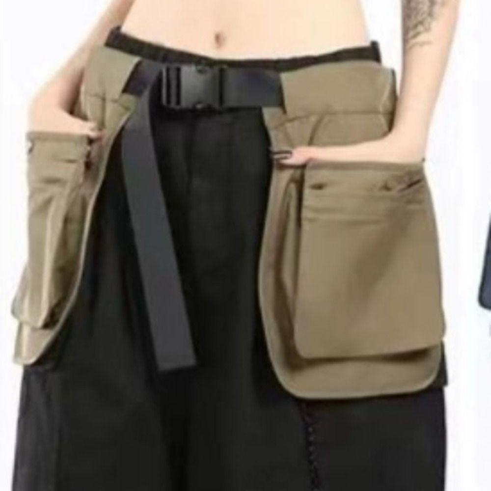 Multi-functional Waist Pack Black Fanny Pack Tool Pouch Apron Belt Bag  Camping
