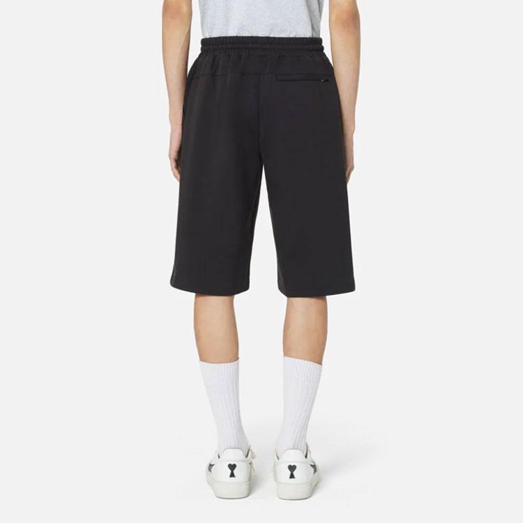 Puma x Ami Paris SS22 Heart Logo Solid Color Casual Shorts Men Bottoms Black 534071-01