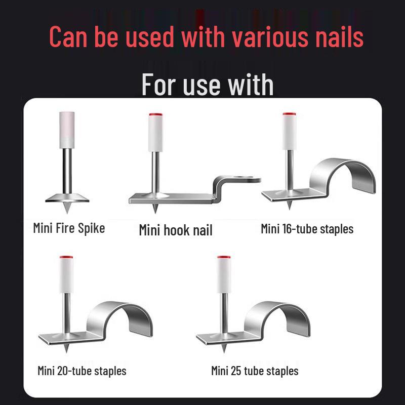 Silent Mini Nail Gun for Concrete and Walls