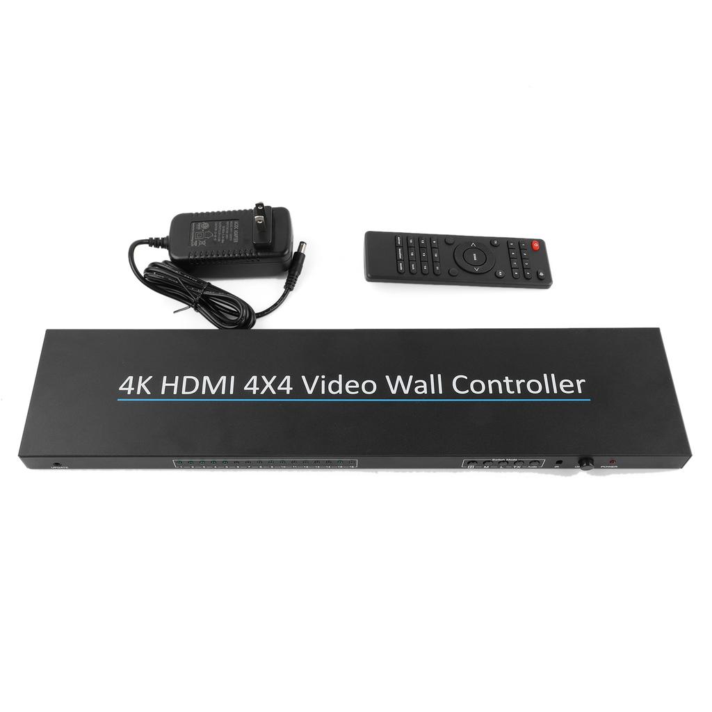 Video Duvar Kontrol Cihazı 4K Uyumlu HDMI 4X4 2x2 Uyumlu 1 HDMI Girişi ve 16 HDMI Çıkışı