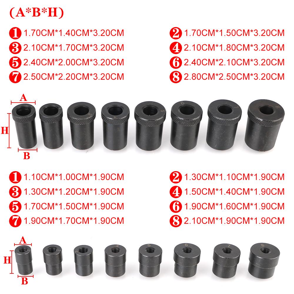 Clutch Assembly Kit Professional Auto Clutch Aligner 1#-8# Clutch Aligning Set Automobile Clutch Hole Installation 17Pcs