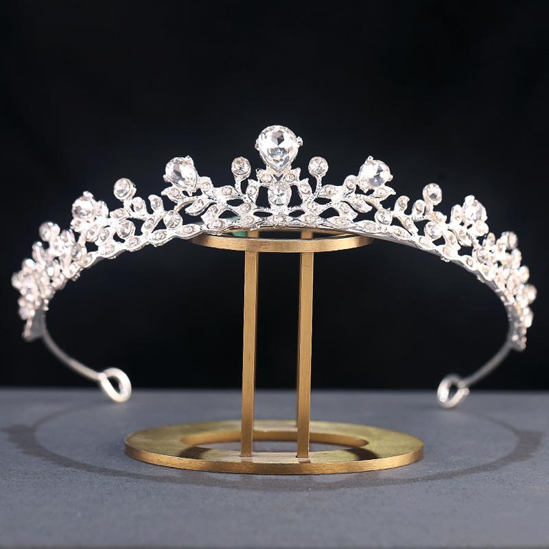 

Корона невесты Европейский и американский головной убор Аксессуар для волос Стразы Мода Королева Свадебные аксессуары Свадебные украшения