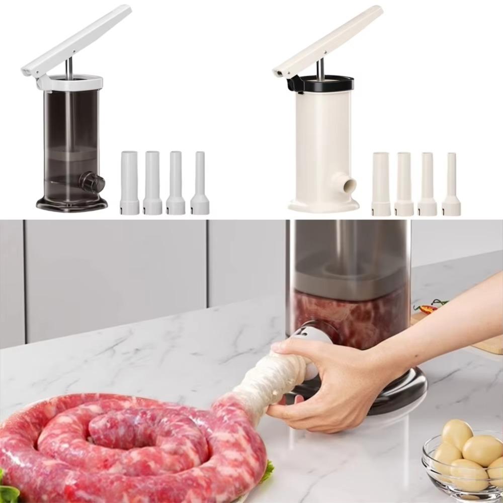 Large Capacity Manual Sausage Stuffer Homemade Sausage Filler Fast Meat Filling Machine  Cooks