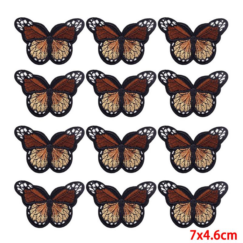 10 Pcs/lot Embroidery Patch Iron On Patches For Clothing Patches On Clothes Jackets Decor Applique Sew Supplies