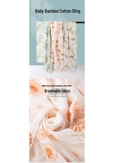 Newborn Double-Layer Bamboo Cotton Muslin Swaddle & Breathable Bath Towel
