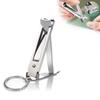 Stainless Steel Ultra Thin Nail Clippers Cutter Foldable Hand Toe Nail Clippers with Keychain Nail Cutter Trimmer