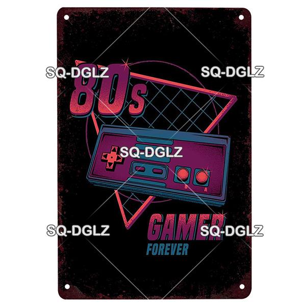 Game Rules Metal Sign Metal Poster Tin Sign Plaque Metal Vintage Wall Decor for Bar Pub Club Man Cave Metal Signs(20x30cm)