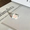 Elegant Watercolor Gradient Enamel Flower Ring for Women – Fashionable, Artistic Style, Index Finger Accessory, Light Luxury & Versatile Design.