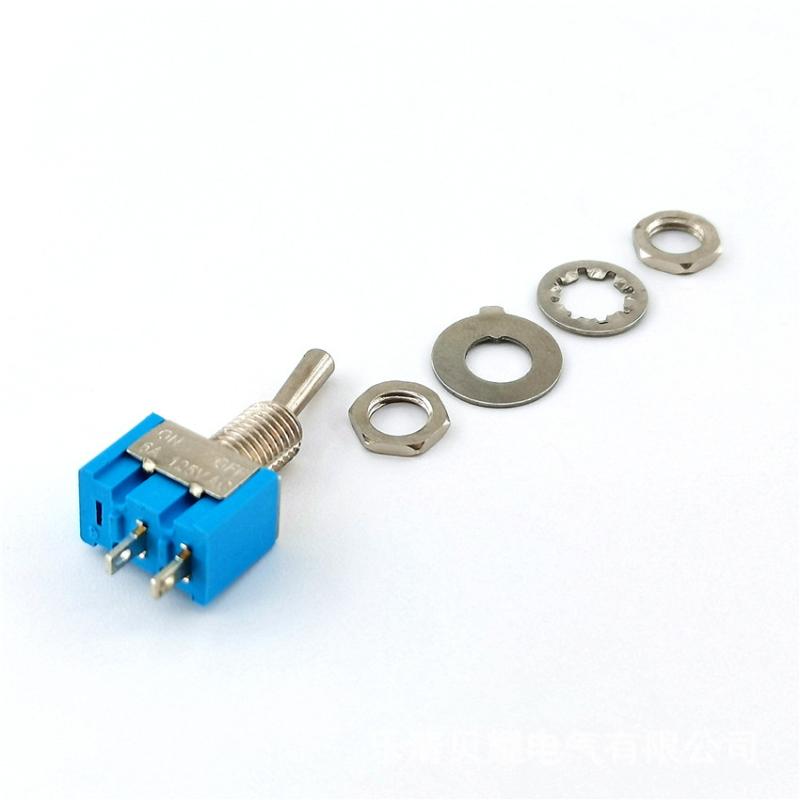 10Pcs Dpdt Mini Toggle Switch 2Pin 2 Position On/Off Miniature Toggle Switch 6A 125V Toggle Switch,6Mm Opening
