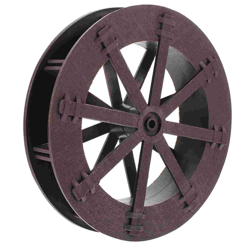 Fountain Wheel Water Fish Tank Accessories Artificial Rockery Rotation Wheels Scene Layout Plastic