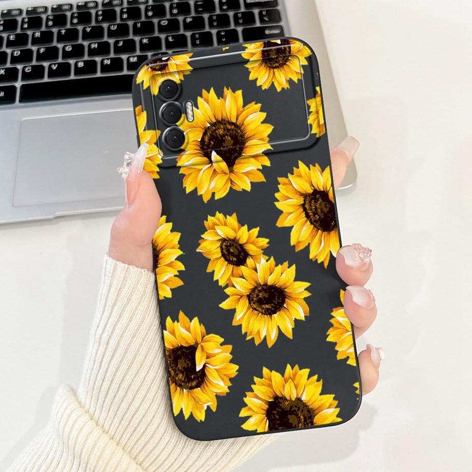 Für Tecno Spark 8P Spark8P 8 P KG7 Hülle Abdeckung Weiches Silikon TPU Blume Schmetterling Girly Mode Malerei Handyhülle Stoßstange Fundas