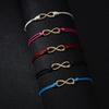Minimalist Infinity Symbol Bracelet For Women Men Fashion Handmade Braided Colorful Rope Chain Words 8 Bangle Friendship Jewelry
