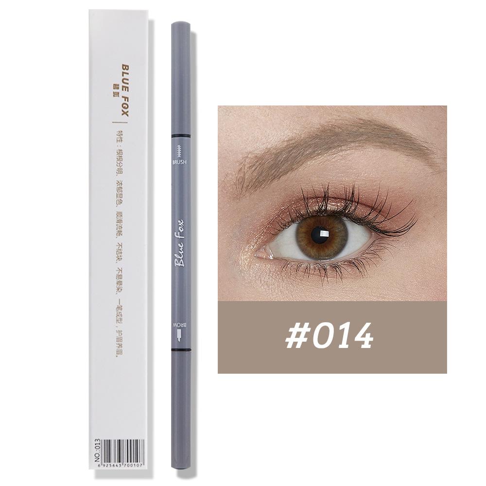 

Двусторонний ультратонкий карандаш для бровей, водостойкий и устойчивый к поту, коричневый, тонкий и стойкий, автоматическое вращение, чрезвычайно тонкий, двусторонний