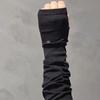 Spandex Ice Silk Finger Sleeves Hip-hop Y2K PU Wristband Sun Protection Punk Black Arm Cover  Girls