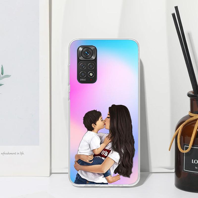 Woman Fashion Girl Super Mom Baby Phone Case For Xiaomi Redmi Note 15 13 14S 14 Pro Plus 12S 11S 10S 12 11E 10 11T Art Fundas Ba
