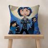 5D Anime C-Coraline Cushion Cover Inches Farmhouse Decor Home Throw Pillow Covers For Couch Decorations