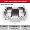 Three-Layer Extra Thick Stainless Steel Folding Tool Box for Home, Industrial, and Vehicle Use