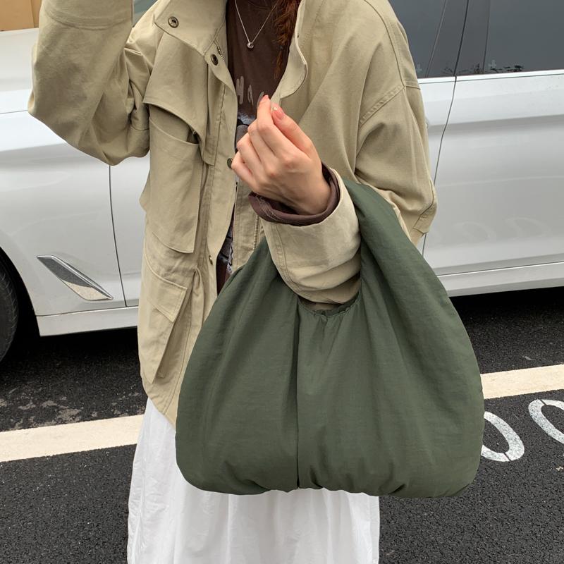 Vintage Small Bag Lightweight Women's Handbag Pleated Shoulder Bag