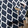 Navy Striped Anchor Sheer Curtains For Living Room Bedroom Kids Room Tulle Window Treatment Drapes