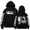 Anime Berserk Griffith Guts Hoodies Herren Damen Langarm Streetwear Japan Stil Manga Trikot Fleece Locker Weich Trainingsanzug