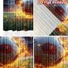 2D flat Photography Backdrop Popular Background cloth Fiery Soccer Kick 100% Polyester Anniversary for Holiday home decor